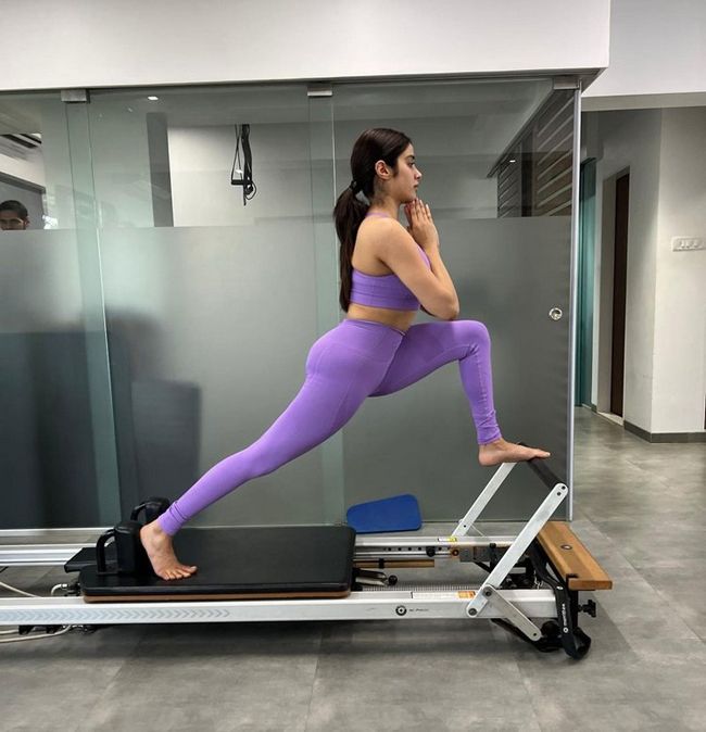 Staggering Poses Of Janhvi Kapoor At Gym